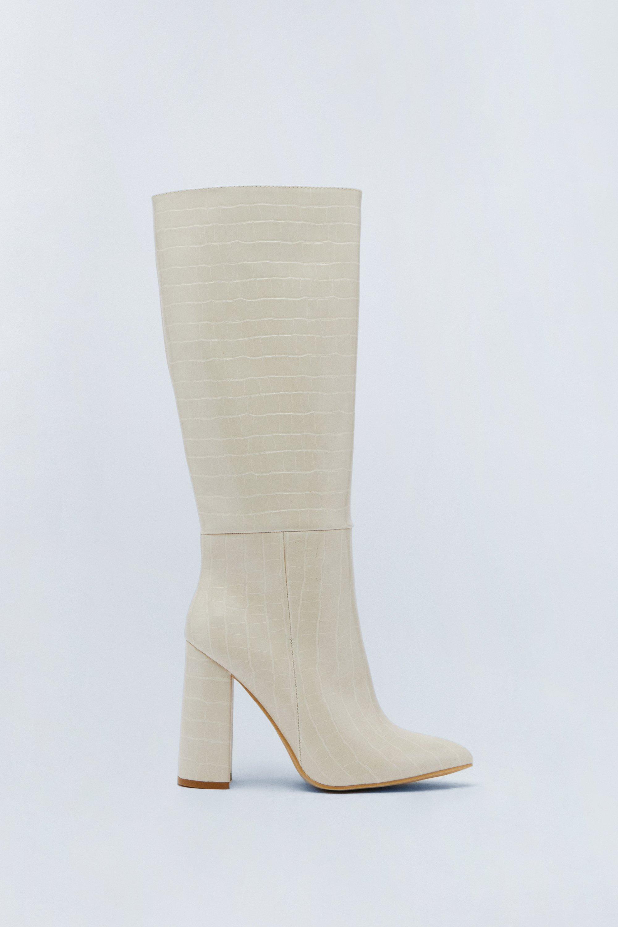 Nasty gal white on sale booties